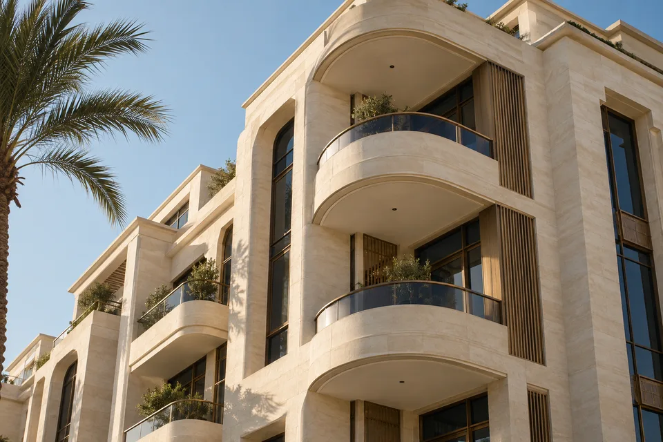 صورة معمارية تعبيرية لشرح كتالوج الوحدات